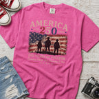 Defending Liberty America 250 Patriotic T-Shirt, 250 Years of Freedom Flag Tee