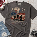 Defending Liberty America 250 Patriotic T-Shirt, 250 Years of Freedom Flag Tee