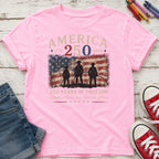 Defending Liberty America 250 Patriotic Youth Tee, 250 Years of Freedom Flag