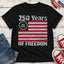 America 250 Youth Tee, 250 Years of Freedom Vintage Flag