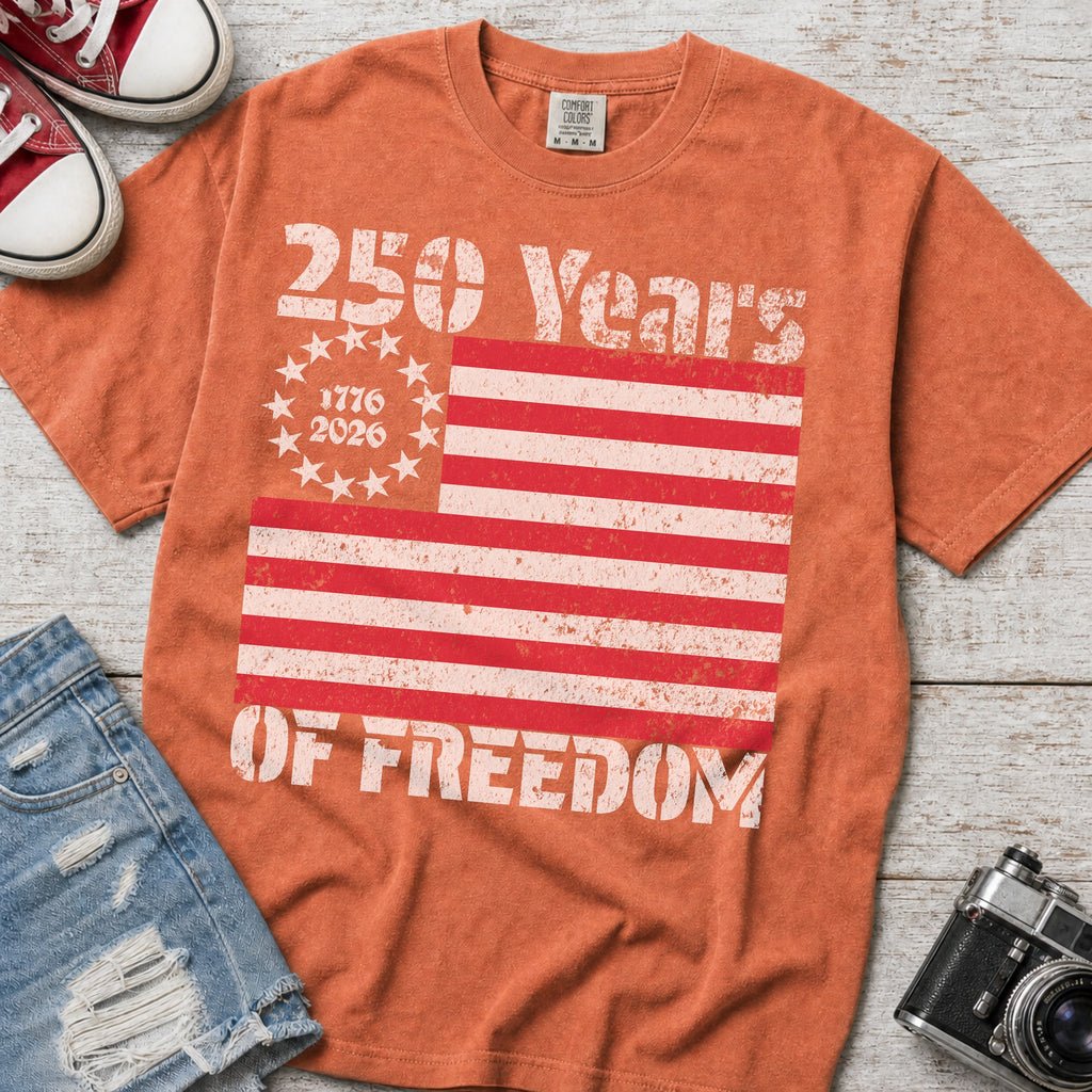 Retro Vintage America 250 Flag Shirt