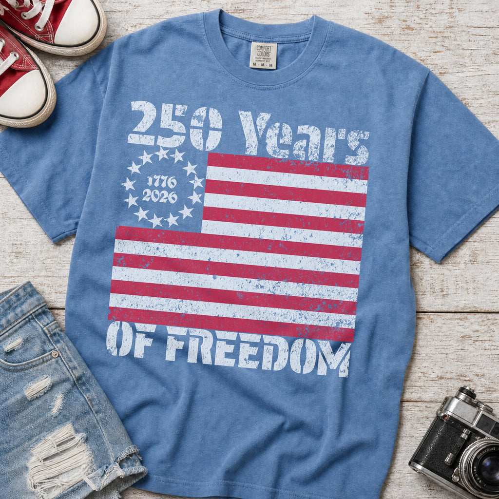 Retro Vintage America 250 Flag Shirt