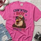 Caw'ntry Boy Eagle T-Shirt, 1776 America 250 Patriotic Graphic Tee
