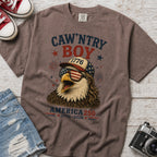 Caw'ntry Boy Eagle T-Shirt, 1776 America 250 Patriotic Graphic Tee