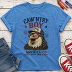 Caw'ntry Boy Eagle Youth Tee, 1776 America 250