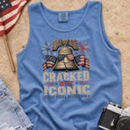 Liberty Bell “Cracked But Iconic” Patriotic Tank Top, America 250 Years of Freedom