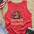 Liberty Bell “Cracked But Iconic” Patriotic Tank Top, America 250 Years of Freedom