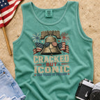 Liberty Bell “Cracked But Iconic” Patriotic Tank Top, America 250 Years of Freedom