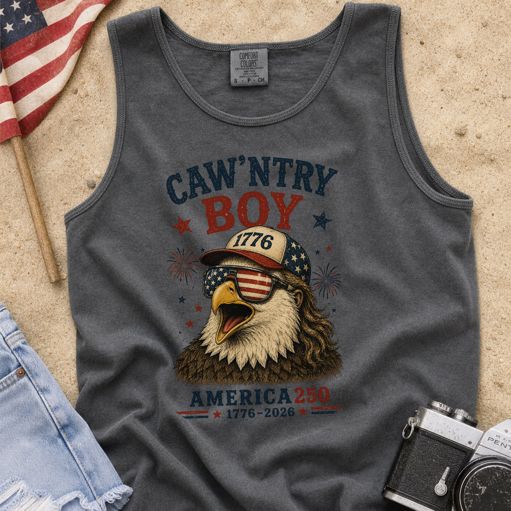 Caw'ntry Boy Eagle Tank Top, 1776 America 250