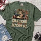 Liberty Bell “Cracked But Iconic” Patriotic T-Shirt, America 250 Years of Freedom
