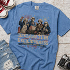 Declaration of Deliciousness BBQ T-shirt, Founding Fathers 4th of July America 250