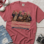 Declaration of Deliciousness BBQ T-shirt, Founding Fathers 4th of July America 250