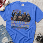 Declaration of Deliciousness BBQ T-shirt, Founding Fathers 4th of July America 250