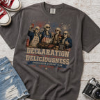 Declaration of Deliciousness BBQ T-shirt, Founding Fathers 4th of July America 250