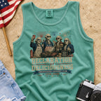 Declaration of Deliciousness BBQ Tank Top, Founding Fathers 4th of July America 250