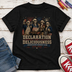 Declaration of Deliciousness BBQ Youth Tee, Founding Fathers 4th of July America 250
