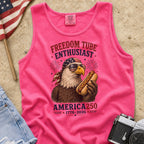 Freedom Tube Enthusiast Tank Top, America250 Patriotic Eagle Hot Dog