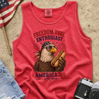 Freedom Tube Enthusiast Tank Top, America250 Patriotic Eagle Hot Dog
