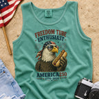 Freedom Tube Enthusiast Tank Top, America250 Patriotic Eagle Hot Dog
