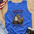 Freedom Tube Enthusiast Tank Top, America250 Patriotic Eagle Hot Dog