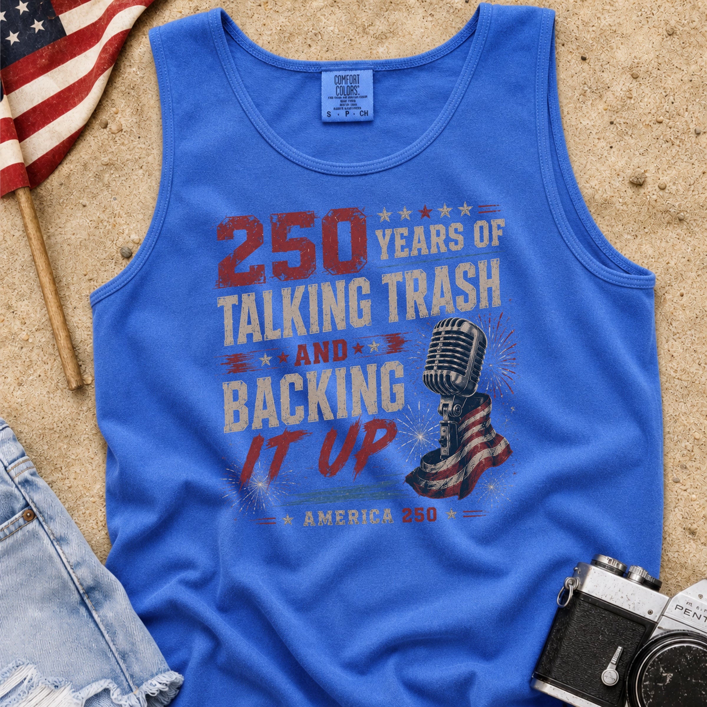 250 Years of Talking Trash and Backing It Up Vintage T-Shirt Tank Top