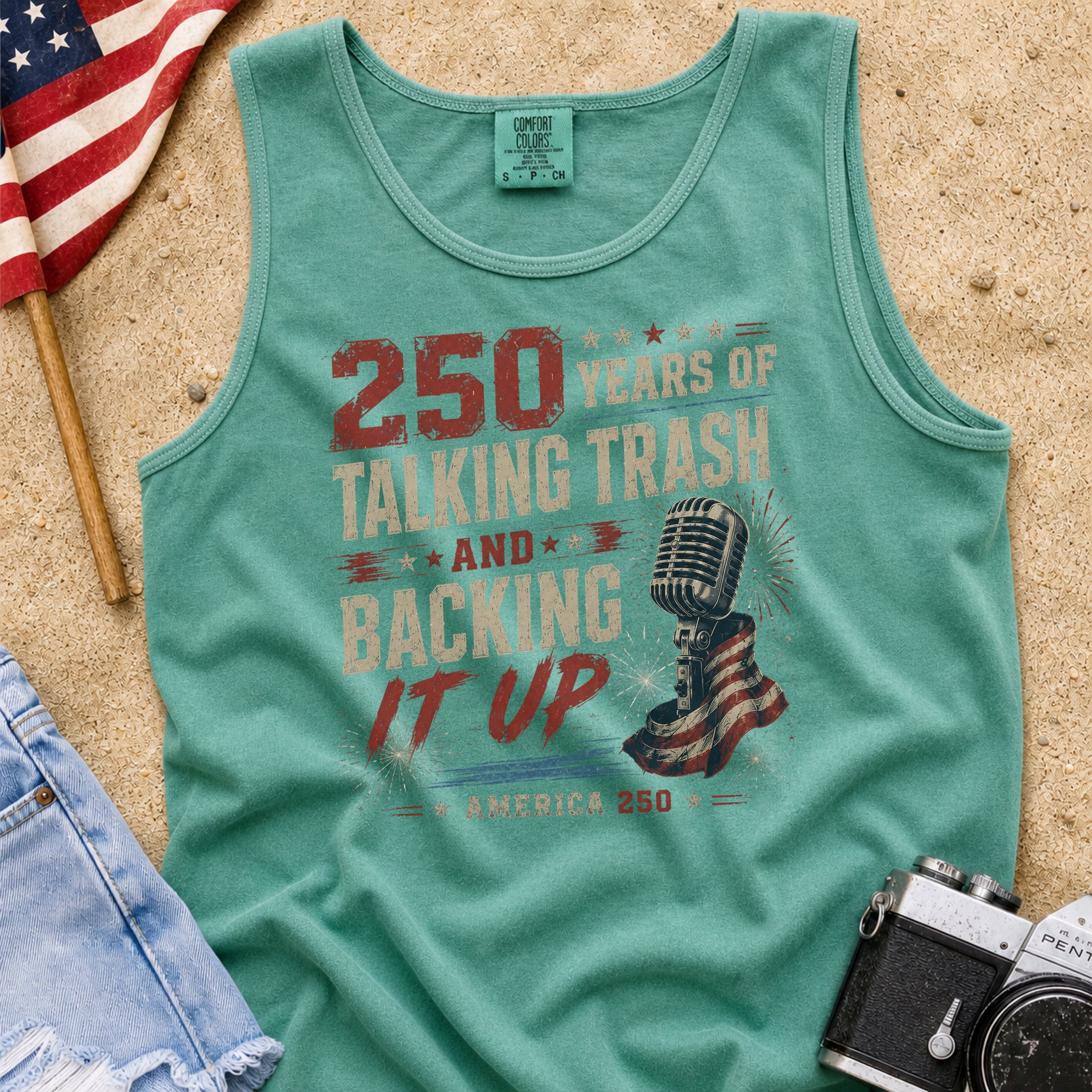 250 Years of Talking Trash and Backing It Up Vintage T-Shirt Tank Top