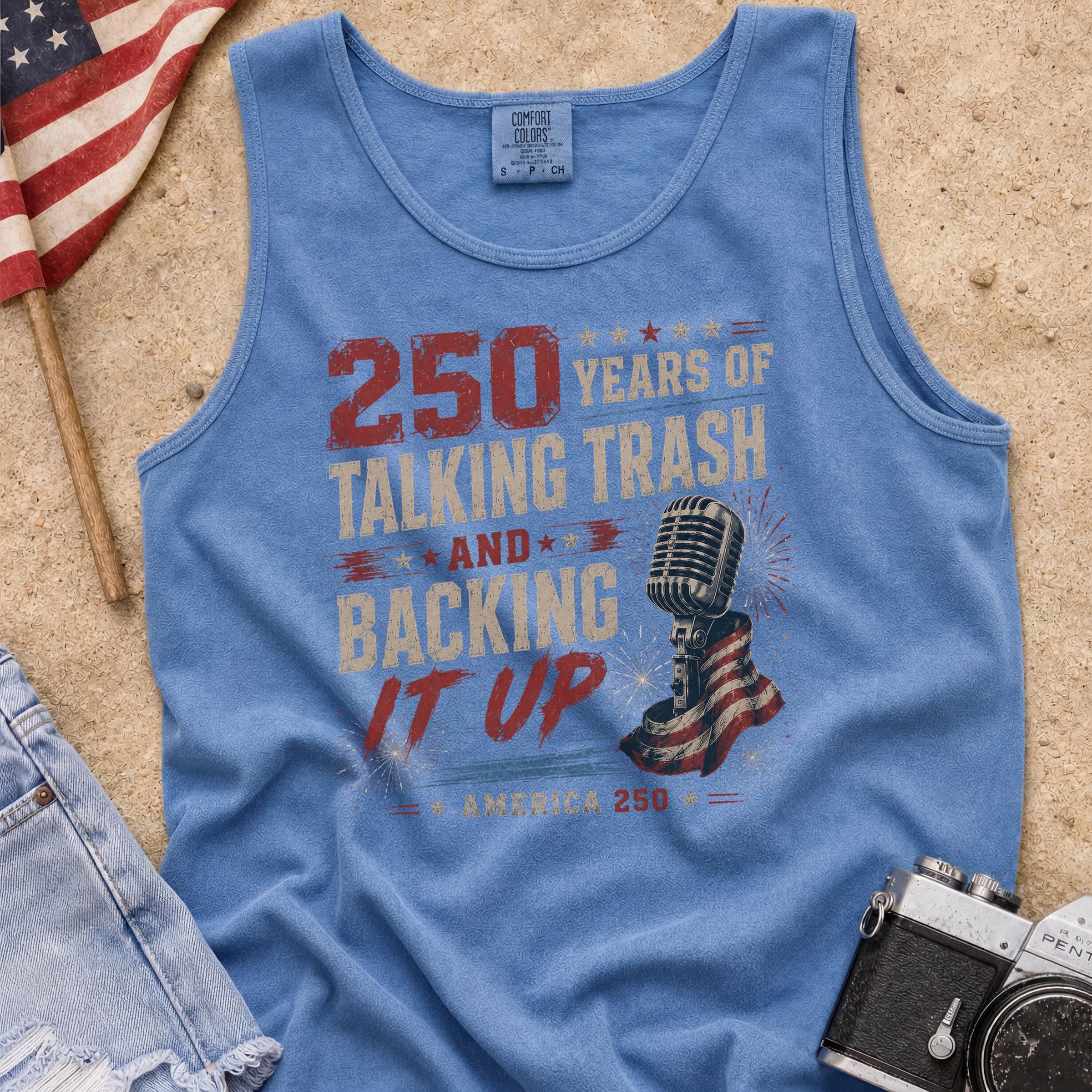 250 Years of Talking Trash and Backing It Up Vintage T-Shirt Tank Top