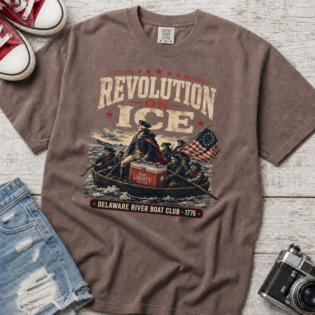 Revolution on Ice Boat Club Vintage America 250 T-Shirt