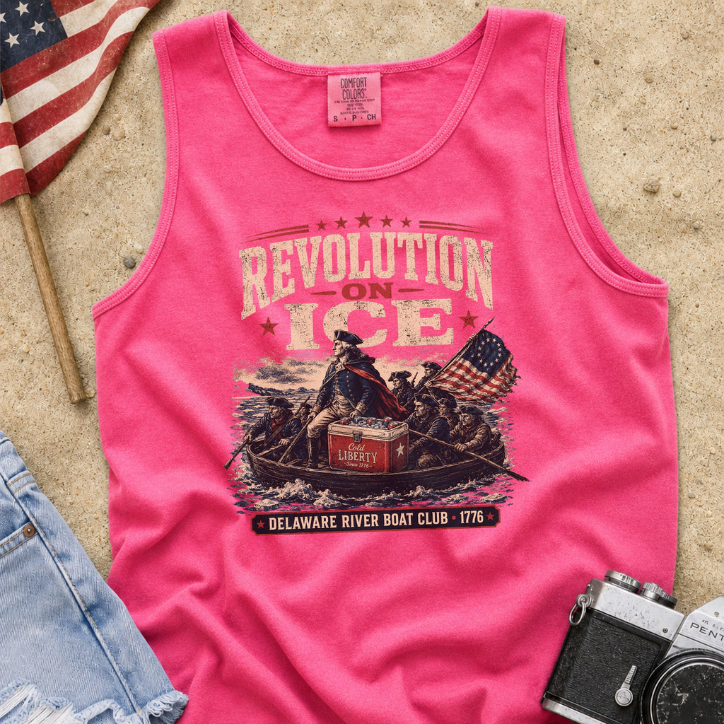 Revolution on Ice Boat Club Vintage America 250 Tank Top