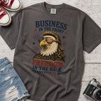 Business in the Front, Freedom in the Back America 250 Eagle T-Shirt