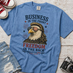 Business in the Front, Freedom in the Back America 250 Eagle T-Shirt