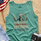George Washington 'This Party Needs More Freedom' America 250 Tank Top (1776–2026)