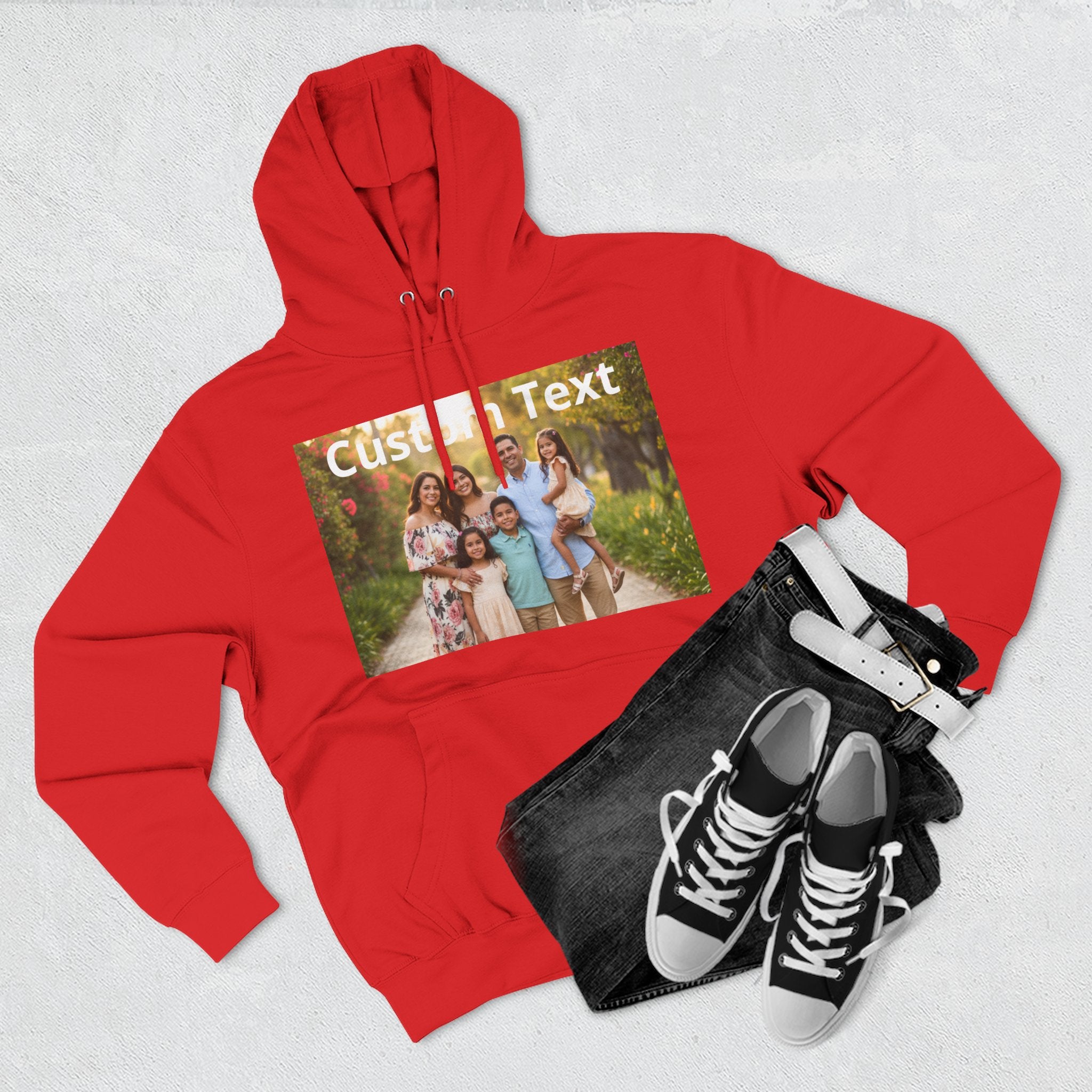 Custom Photo Bootleg Hoodie